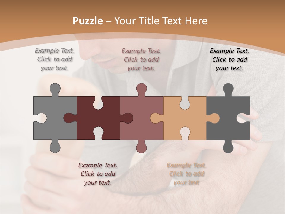 Holding Practitioner Fist PowerPoint Template