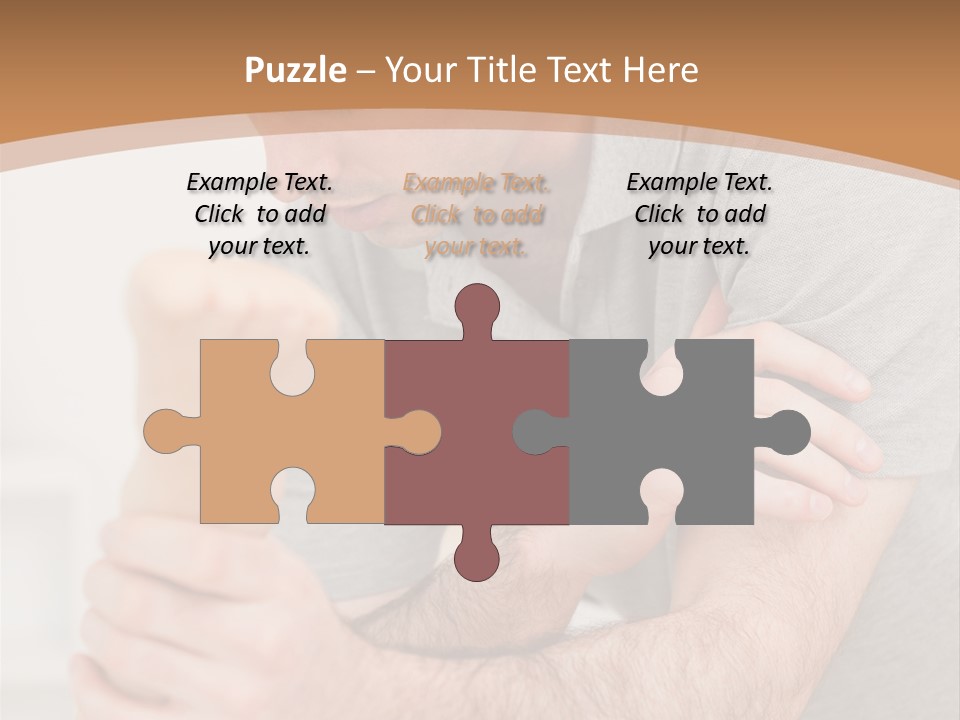 Holding Practitioner Fist PowerPoint Template