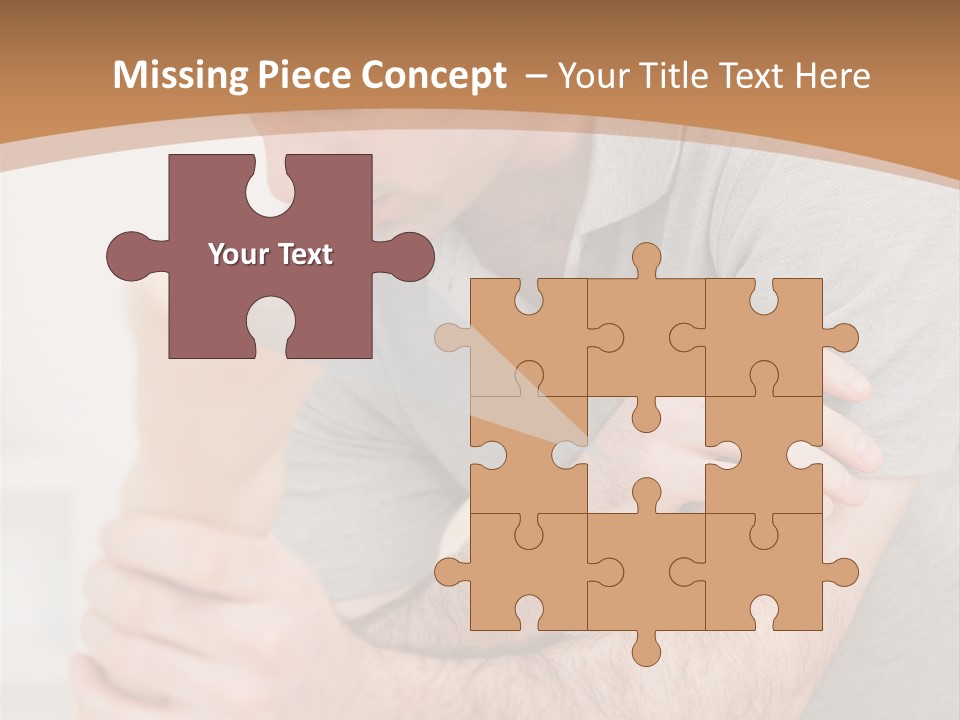 Holding Practitioner Fist PowerPoint Template