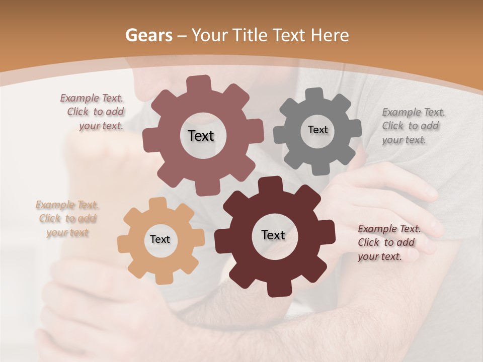 Holding Practitioner Fist PowerPoint Template