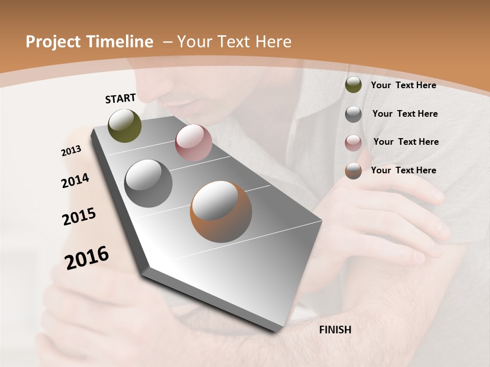 Holding Practitioner Fist PowerPoint Template