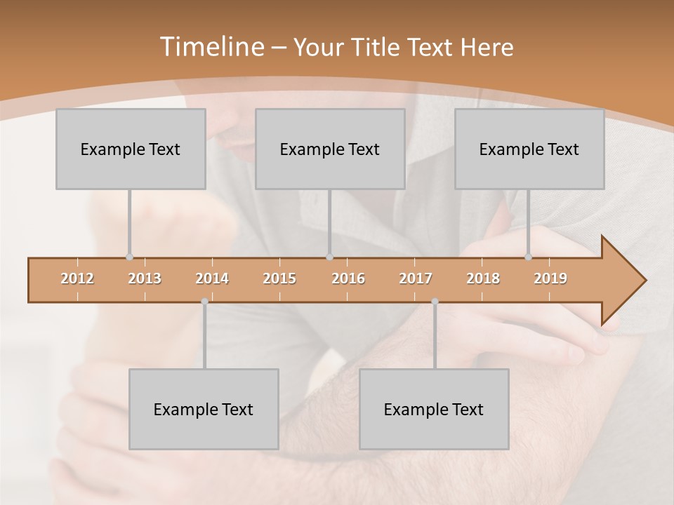 Holding Practitioner Fist PowerPoint Template