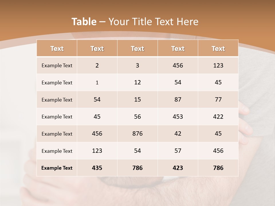 Holding Practitioner Fist PowerPoint Template