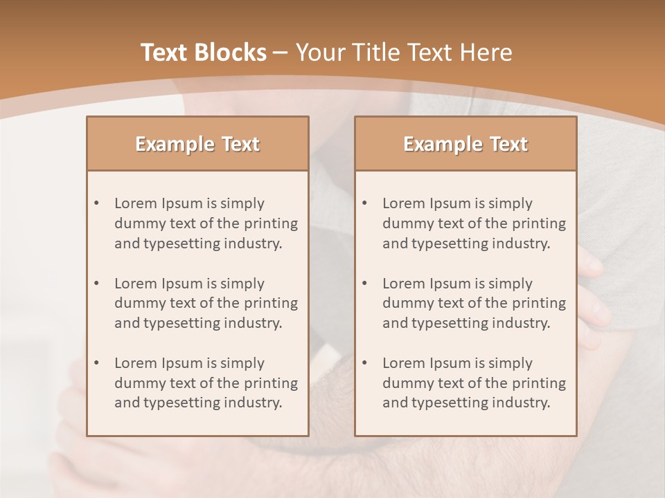 Holding Practitioner Fist PowerPoint Template