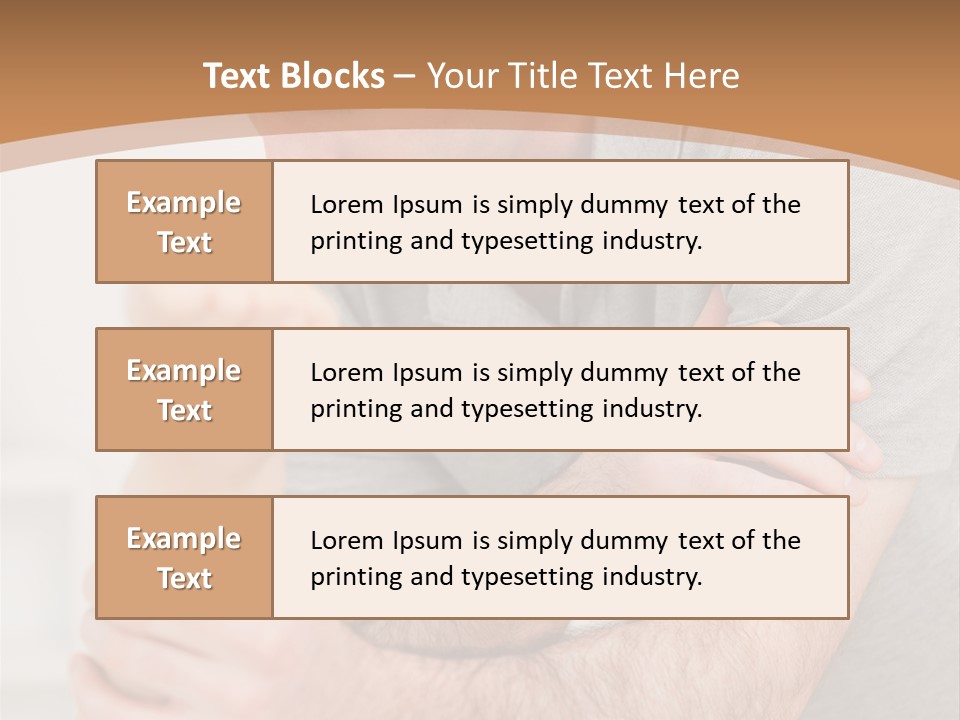 Holding Practitioner Fist PowerPoint Template