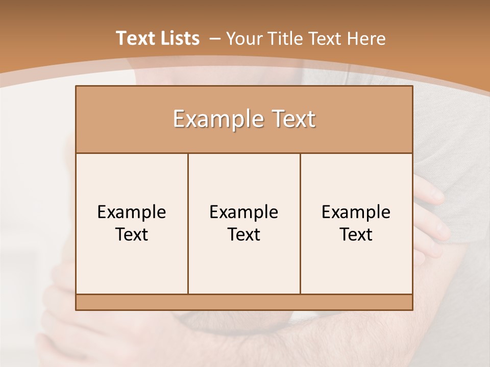 Holding Practitioner Fist PowerPoint Template
