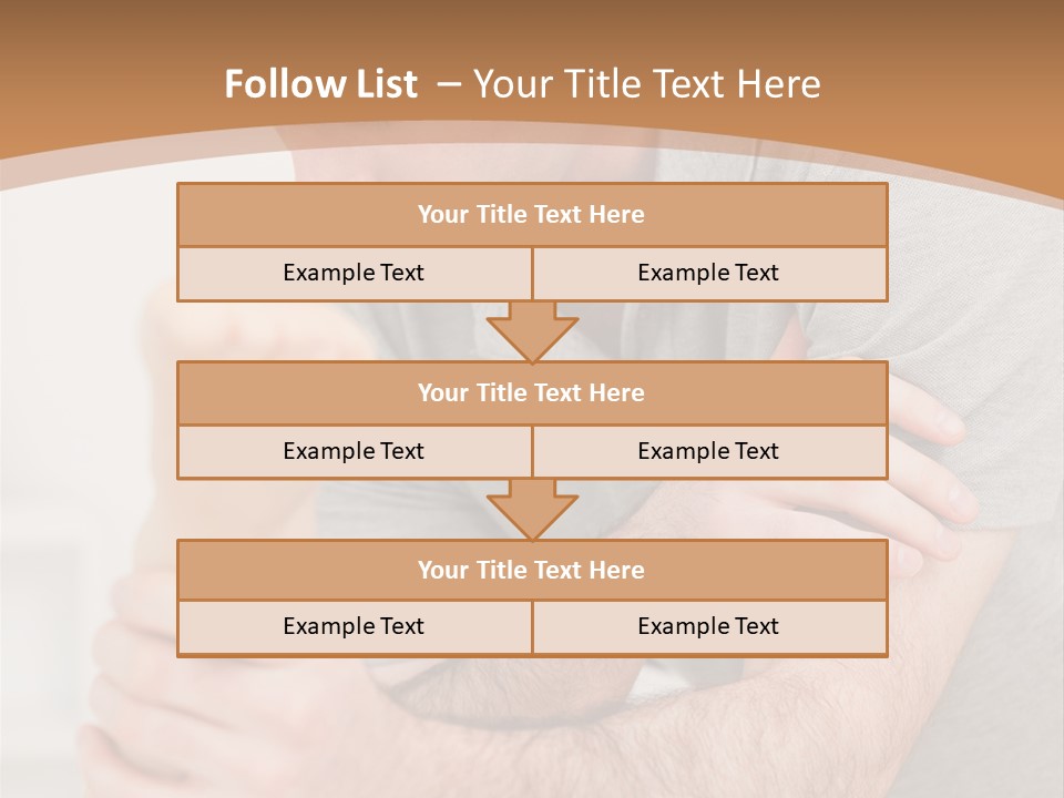 Holding Practitioner Fist PowerPoint Template