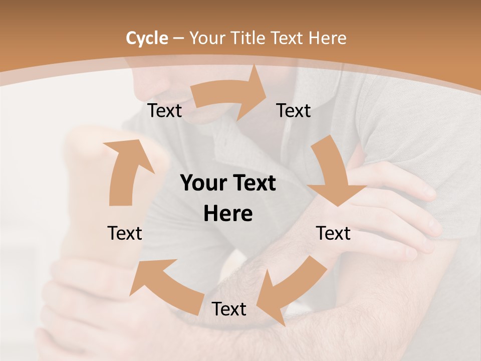 Holding Practitioner Fist PowerPoint Template