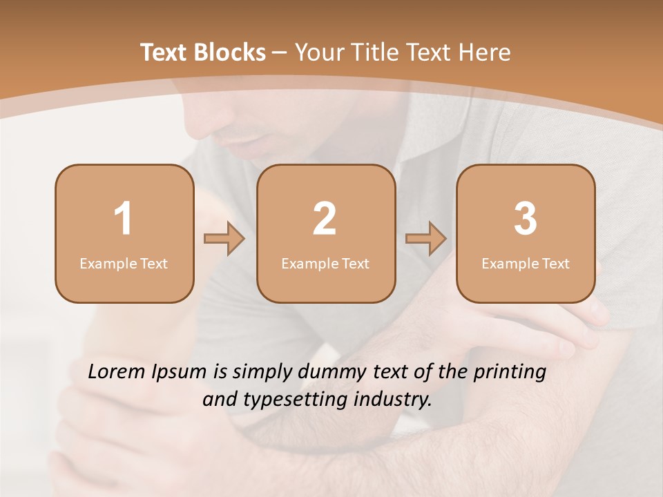 Holding Practitioner Fist PowerPoint Template