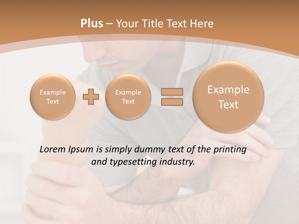 Holding Practitioner Fist PowerPoint Template