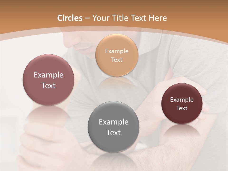 Holding Practitioner Fist PowerPoint Template