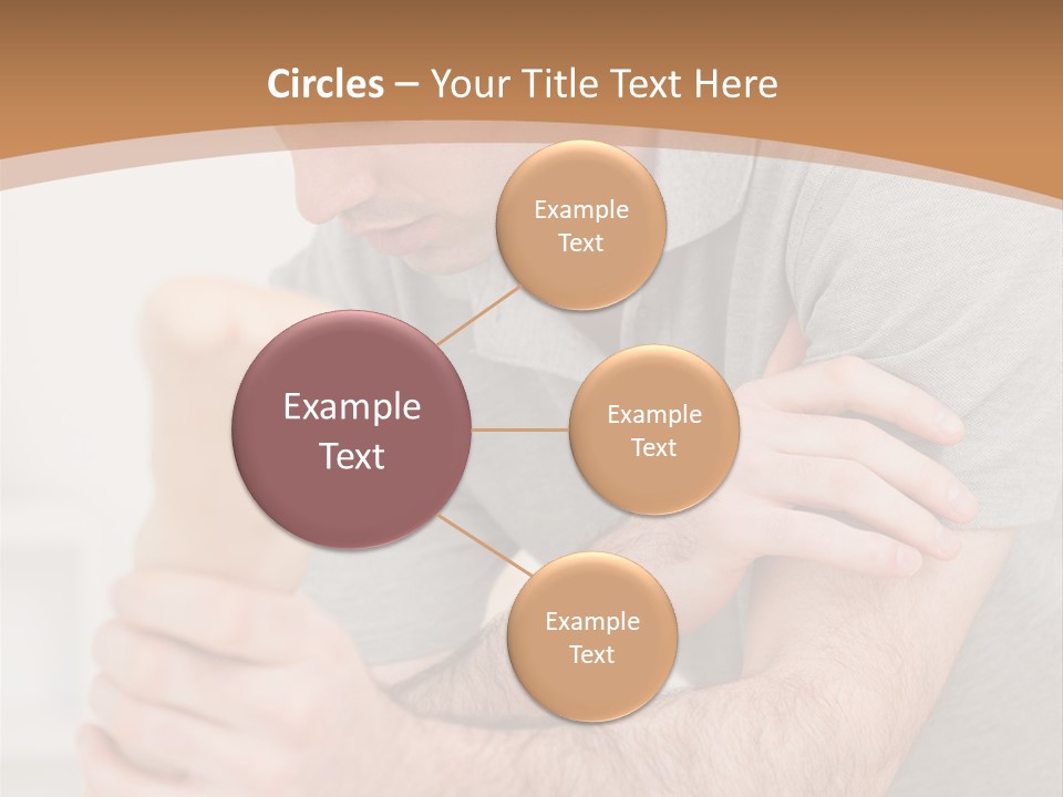 Holding Practitioner Fist PowerPoint Template