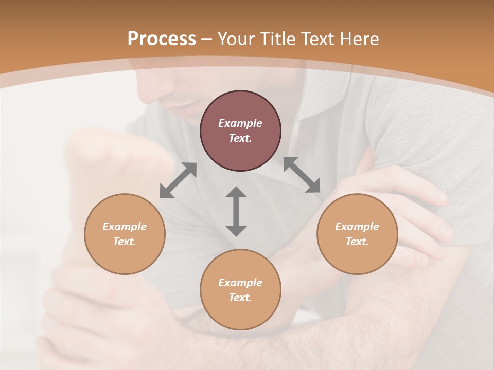 Holding Practitioner Fist PowerPoint Template