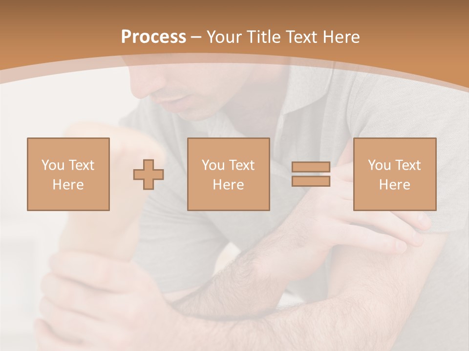 Holding Practitioner Fist PowerPoint Template