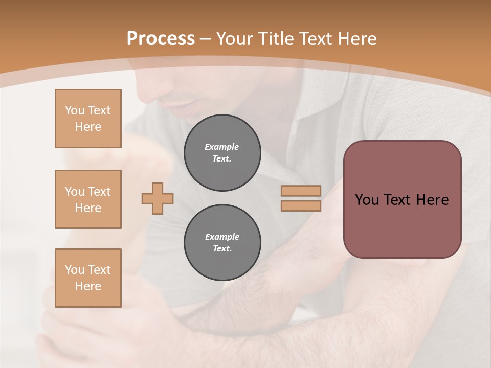 Holding Practitioner Fist PowerPoint Template