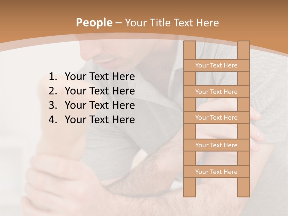 Holding Practitioner Fist PowerPoint Template