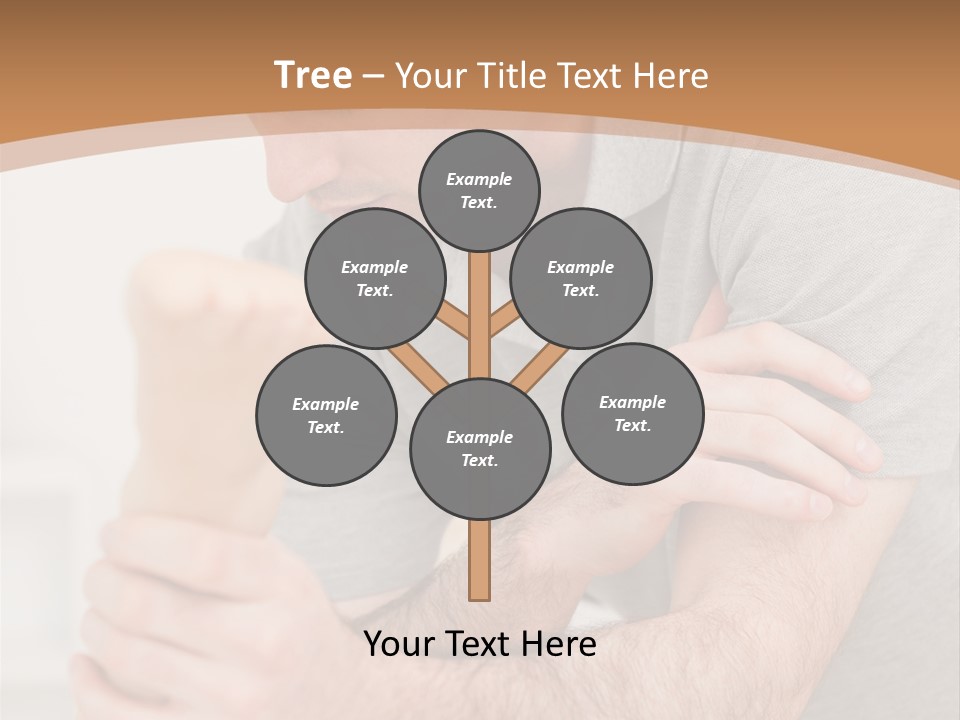 Holding Practitioner Fist PowerPoint Template