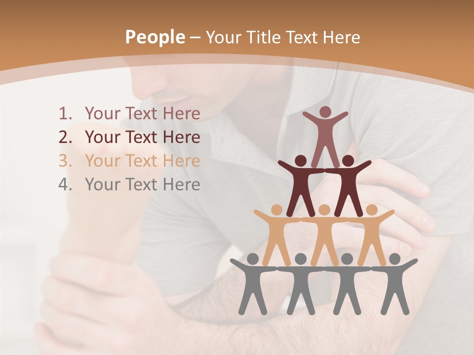 Holding Practitioner Fist PowerPoint Template