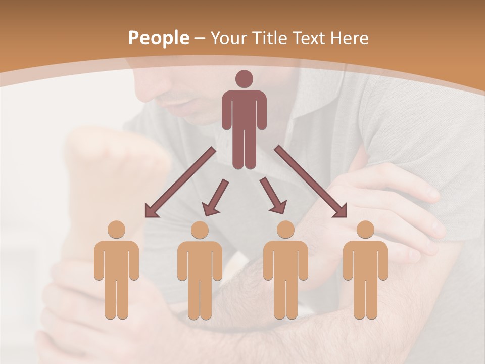 Holding Practitioner Fist PowerPoint Template