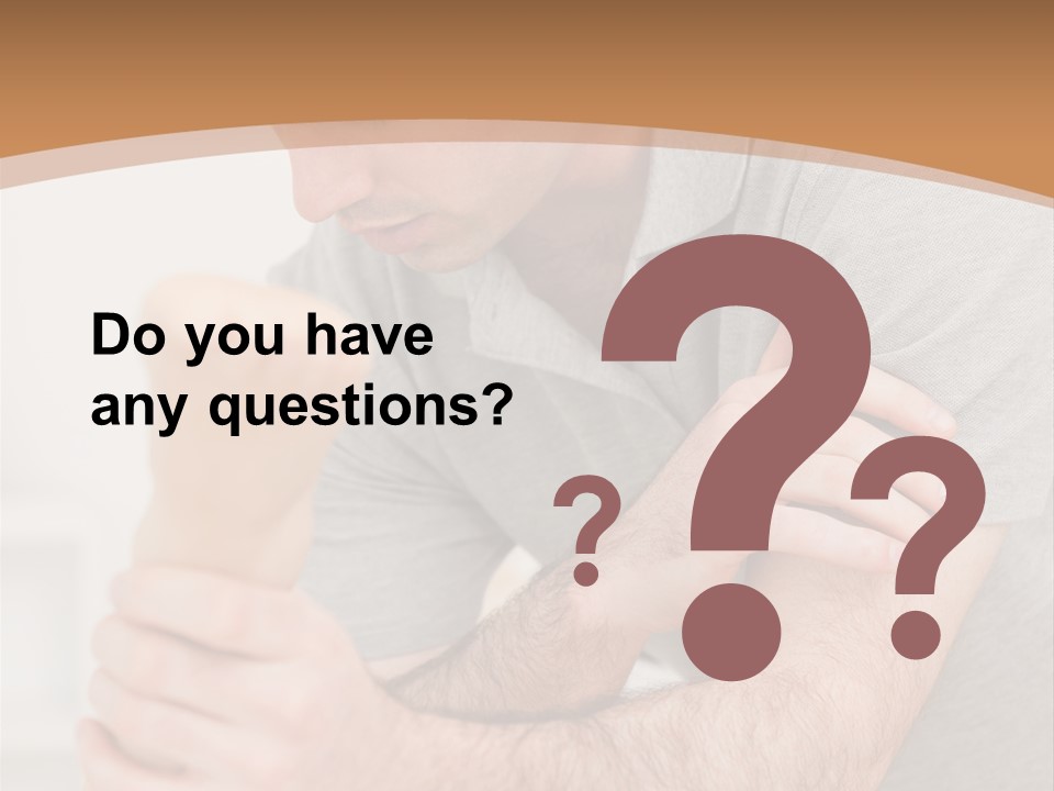 Holding Practitioner Fist PowerPoint Template