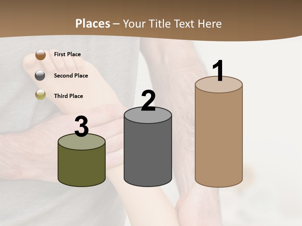 Exercising Barefoot Caucasian PowerPoint Template