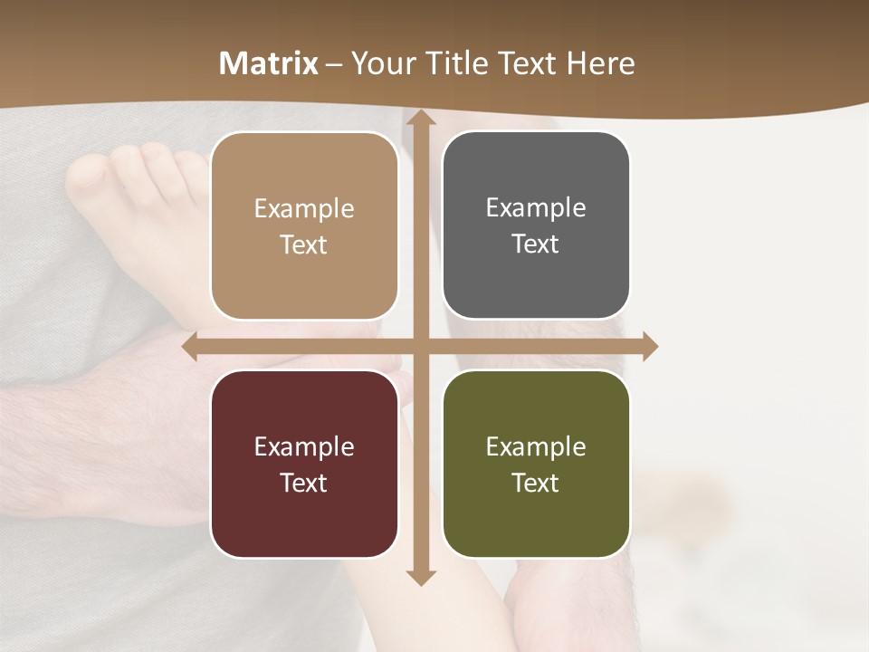 Exercising Barefoot Caucasian PowerPoint Template