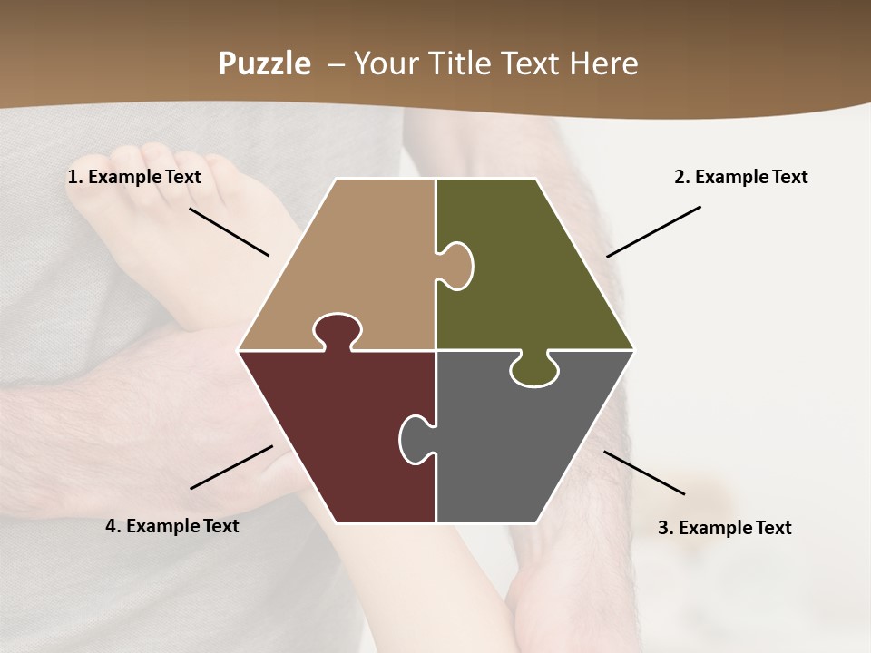 Exercising Barefoot Caucasian PowerPoint Template