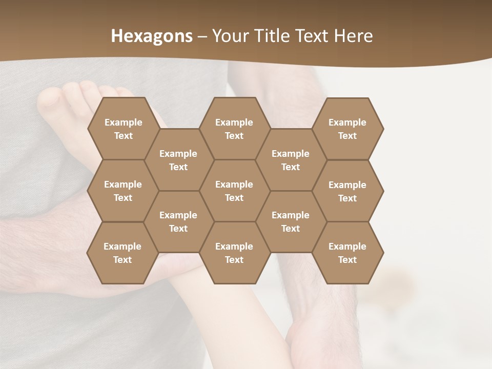 Exercising Barefoot Caucasian PowerPoint Template