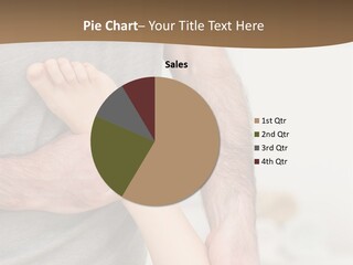 Exercising Barefoot Caucasian PowerPoint Template