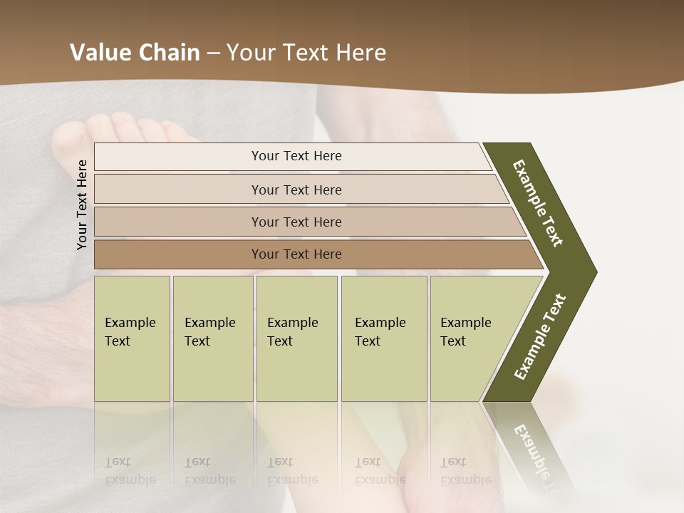 Exercising Barefoot Caucasian PowerPoint Template