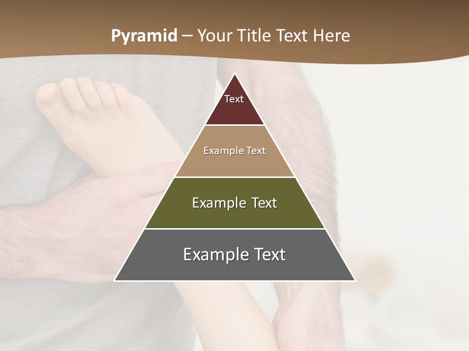 Exercising Barefoot Caucasian PowerPoint Template