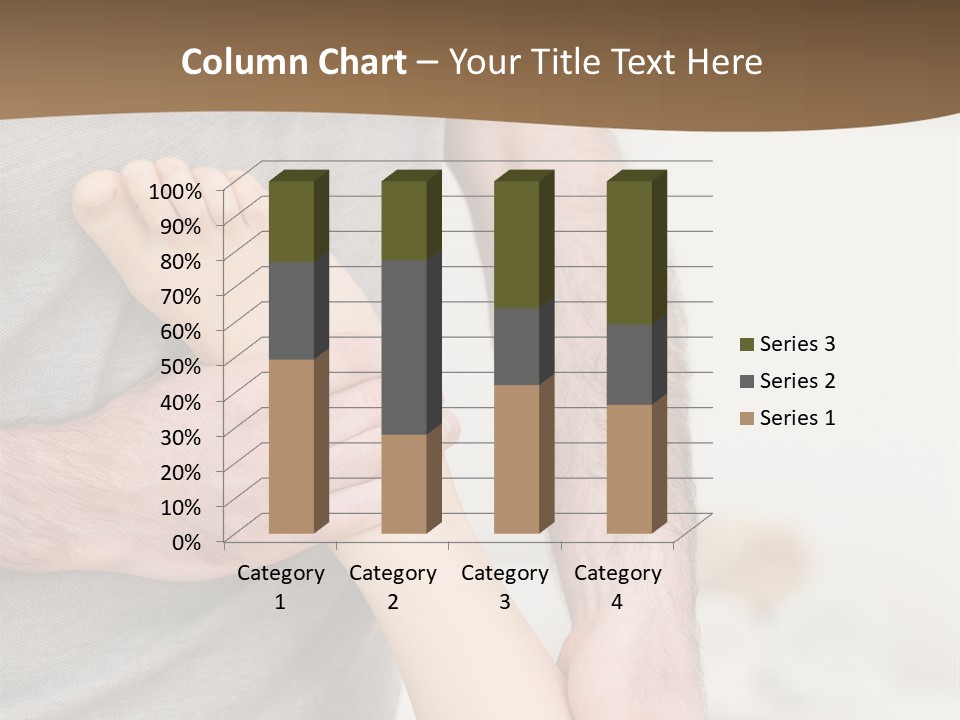 Exercising Barefoot Caucasian PowerPoint Template