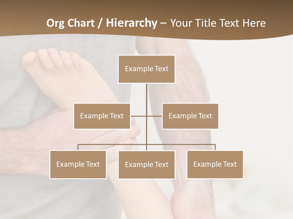 Exercising Barefoot Caucasian PowerPoint Template