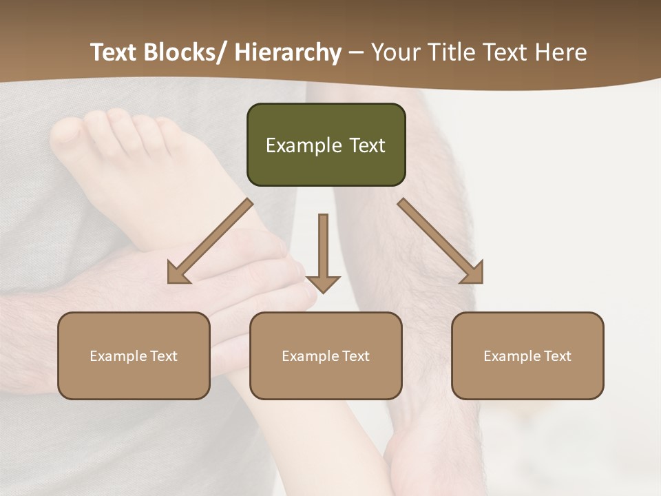 Exercising Barefoot Caucasian PowerPoint Template