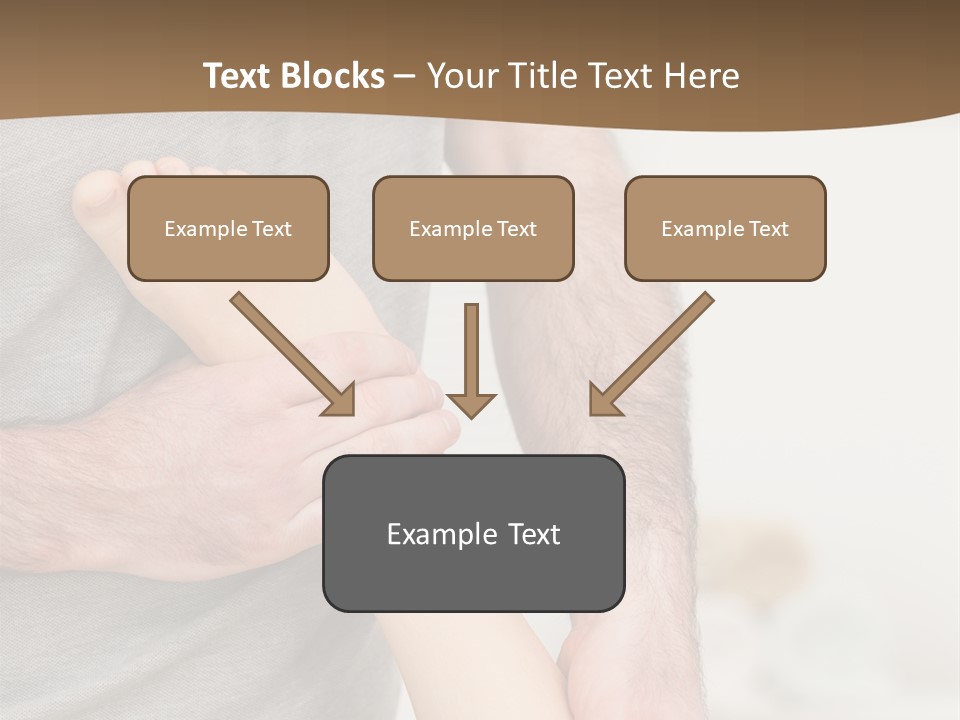 Exercising Barefoot Caucasian PowerPoint Template