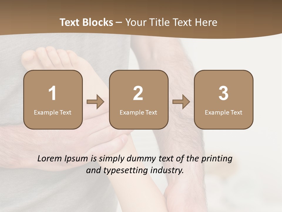 Exercising Barefoot Caucasian PowerPoint Template