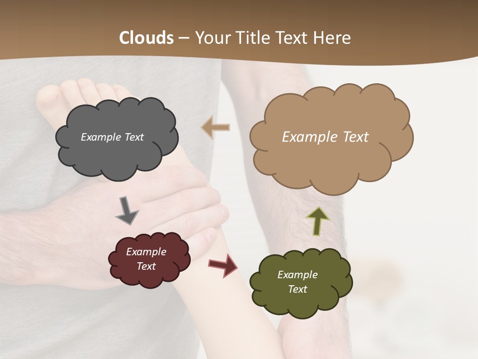 Exercising Barefoot Caucasian PowerPoint Template