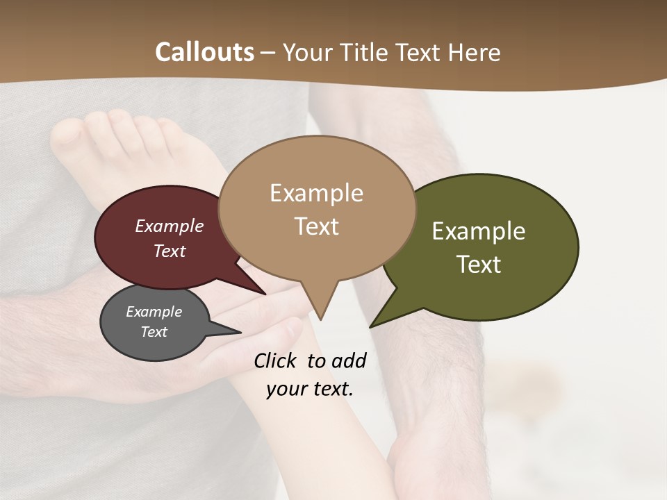 Exercising Barefoot Caucasian PowerPoint Template