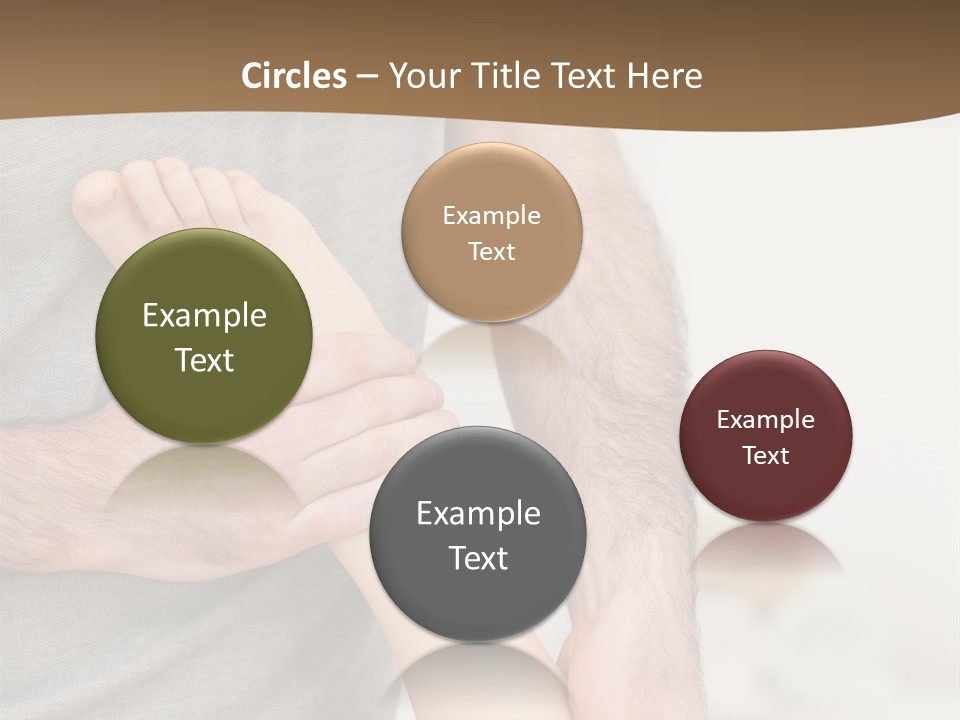 Exercising Barefoot Caucasian PowerPoint Template