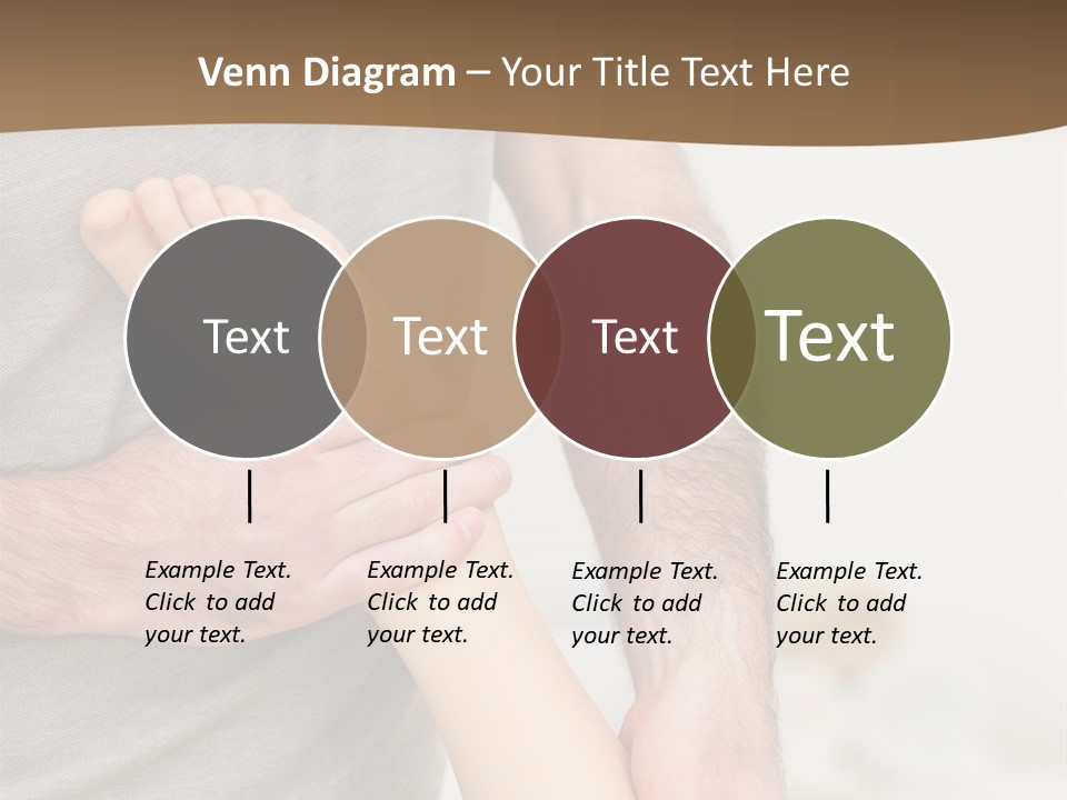 Exercising Barefoot Caucasian PowerPoint Template