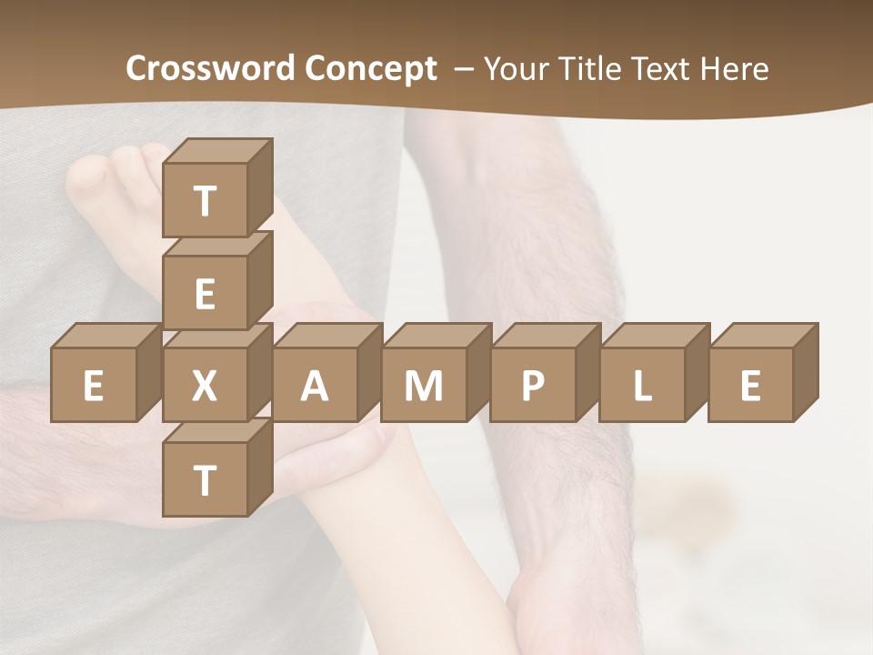 Exercising Barefoot Caucasian PowerPoint Template