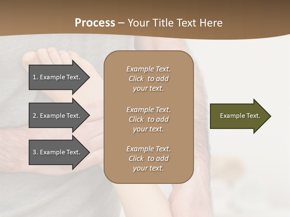 Exercising Barefoot Caucasian PowerPoint Template