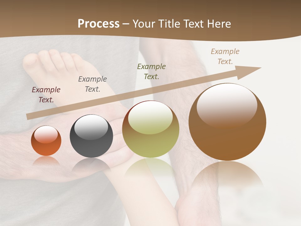 Exercising Barefoot Caucasian PowerPoint Template