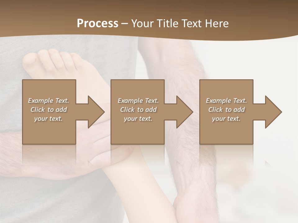 Exercising Barefoot Caucasian PowerPoint Template