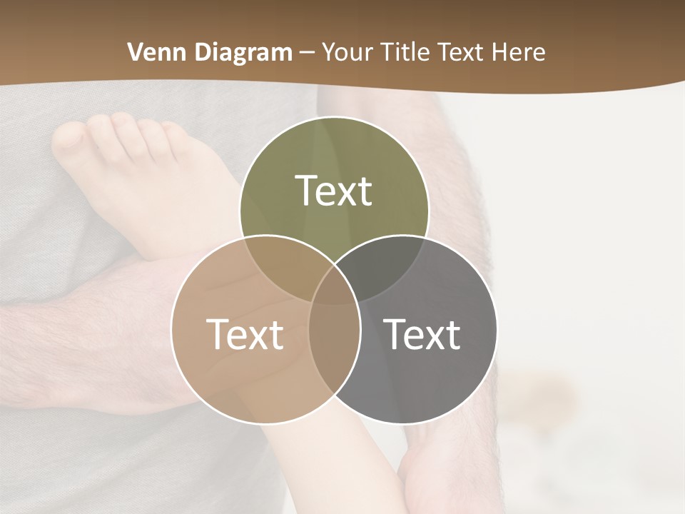 Exercising Barefoot Caucasian PowerPoint Template