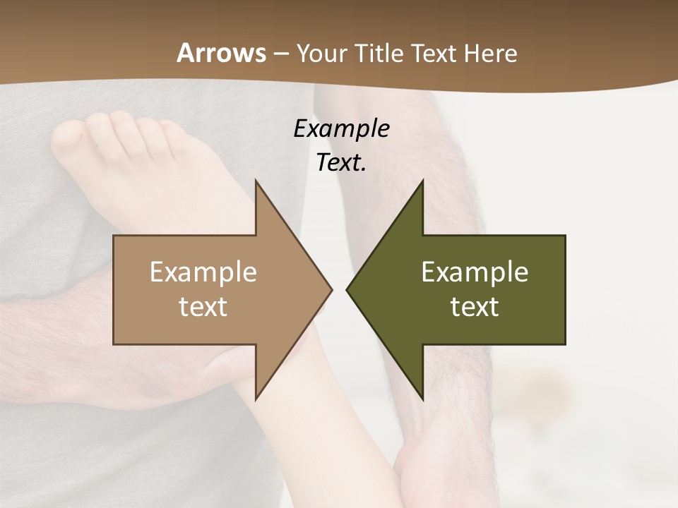 Exercising Barefoot Caucasian PowerPoint Template