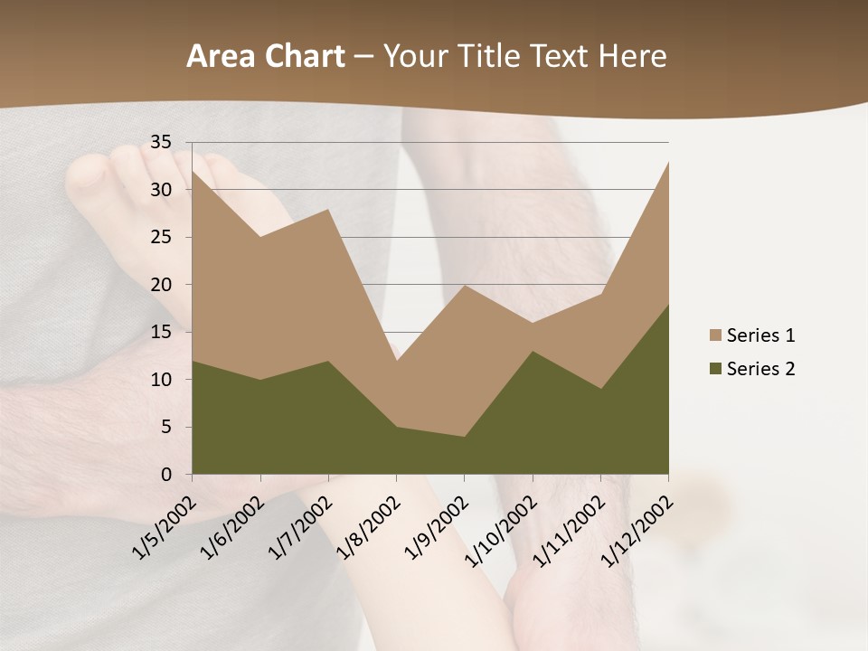 Exercising Barefoot Caucasian PowerPoint Template