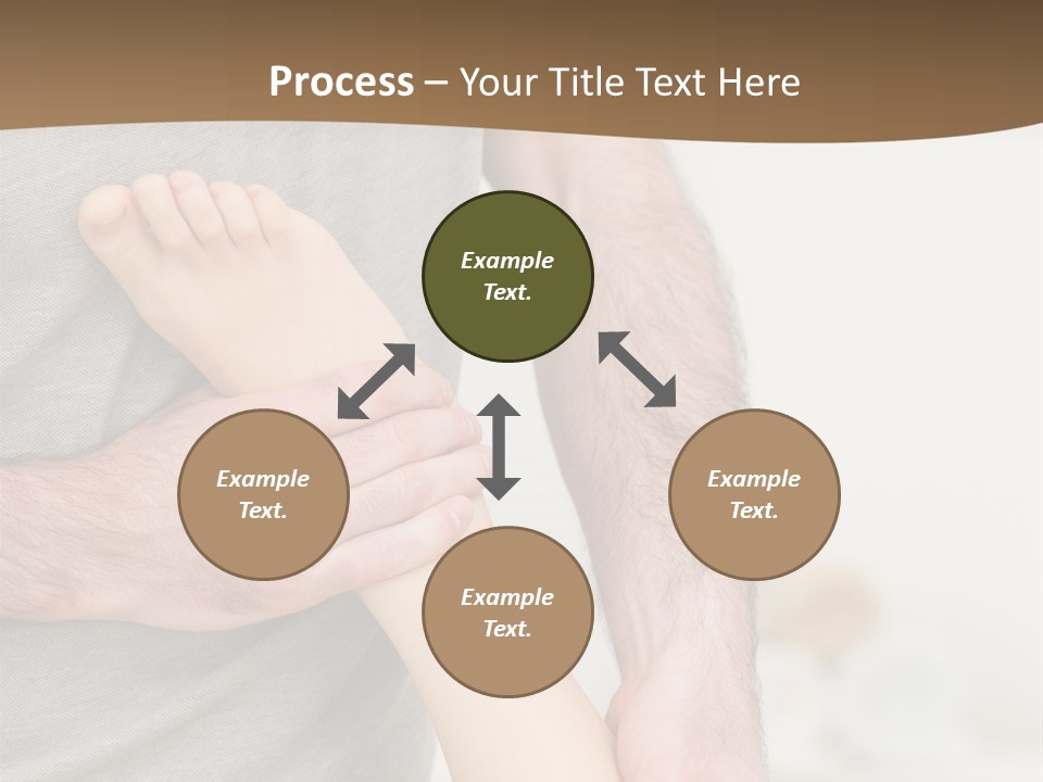 Exercising Barefoot Caucasian PowerPoint Template