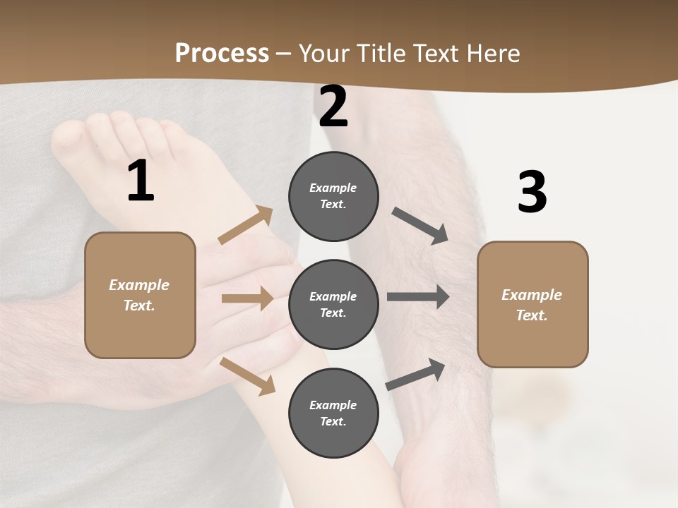 Exercising Barefoot Caucasian PowerPoint Template