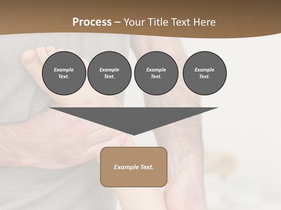 Exercising Barefoot Caucasian PowerPoint Template